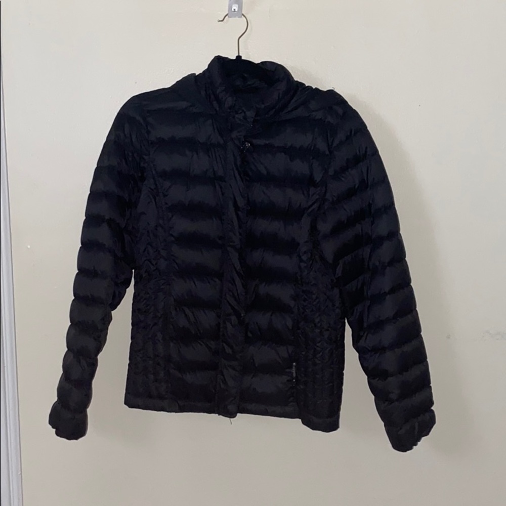 Black puffer jacket